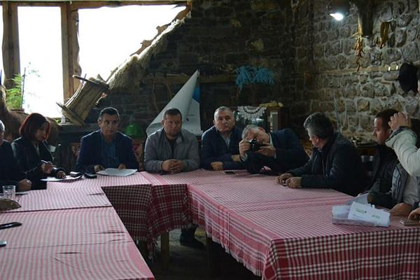 photo of a table of people