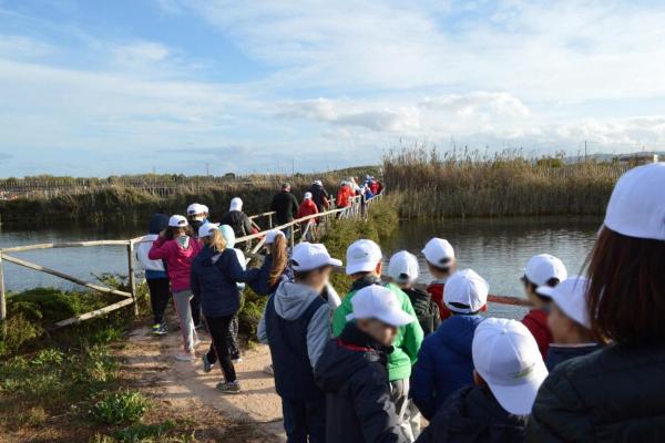 Autumn meetings with children in the Park of Coastal Dunes