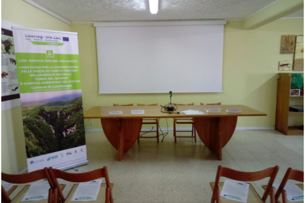 Press Conference in Guardiaregia for the end of reclamation works