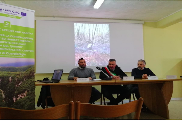 Press Conference in Guardiaregia for the end of reclamation works