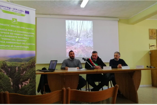Press Conference in Guardiaregia for the end of reclamation works