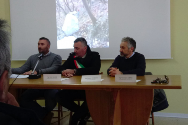 Press Conference in Guardiaregia for the end of reclamation works