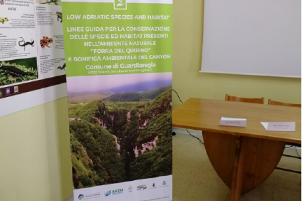 Press Conference in Guardiaregia for the end of reclamation works